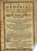 Memorial que con reverente, y zeloso afecto, pone à los ... pies de ... don Phelipe V ... anunciando la paz general de la Europa ... el hermano Jayme Diaz de Velpuch ...