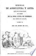 Memorias de agricultura y artes
