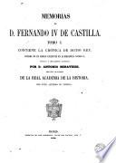 Memorias de D. Fernando IV de Castilla, 1