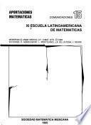 Memorias de la ... Escuela Latinamericana de Matemáticas