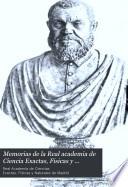 Memorias de la Real academia de Ciencia Exactas, Fisicas y Naturales de Madrid