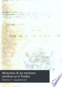Memorias de las misiones catolicas en el Tonkin