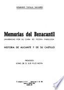 Memorias del Benacantil, narradas por su cara de peidra fabulosa