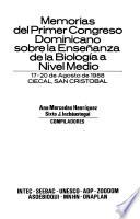 Memorias del Primer Congreso Dominicano sobre la Enseñanza de la Biología a Nivel Medio