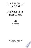 Mensaje y destino: Su época (2) :Hombres y lugares de aquel tiempo