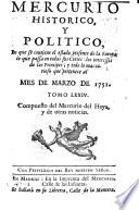 Mercurio histórico y político