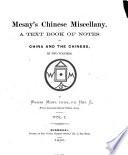 Mesny's Chinese Miscellany