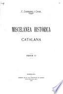 Miscelanea histórica catalana