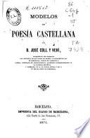 Modelos de poesía castellana