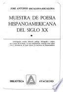 Muestra de poesía hispanoamericana del siglo XX