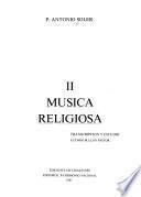 Música: Musica religiosa