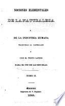 Nociones elementales de la naturaleza y de la industria humana