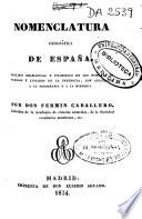Nomenclatura geográfica de España
