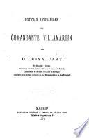 Noticias biográficas del comandante Villamartin