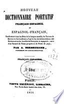 Nouveau dictionnaire portatif français-espagnol et espagnol-français