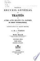 Nouveau recueil général de traités et autres actes relatifs aux rapports de droit international