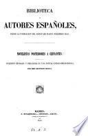 Novelistas posteriores a Cervantes. coleccion revisada y precedida de una noticia critico-bibliográfico