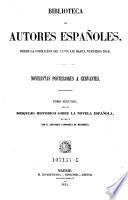 Novelistas posteriores a Cervantes. Tomo 2, con un bosquejo historico sobre la novel espanola