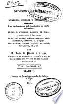 Novisimo manual de anatomia general y descriptiva arreglado a las esplicaciones [sic] del Catedrático de dicha asignatura Melchor Sánchez de Toca, y redactado de las obras de Bayle... [et al.]