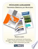 Núcleos agrarios. Tabulados básicos por municipio. Programa de Certificación de Derechos Ejidales y Titulación de Solares. PROCEDE. Nuevo León