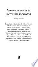 Nuevas voces de la narrativa mexicana