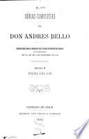 Obras completas de Don Andrés Bello