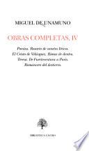 Obras completas de Miguel de Unamuno ; edición y prólogo de Ricardo Senabre