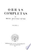 Obras completas de Miguel Meléndez Muñoz