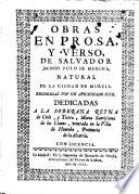 Obras en Prosa y Verso de Salvador Jacinto Polo de Medina