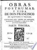 Obras posthumas y vida de ---