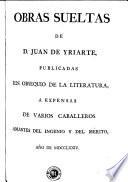 Obras sueltas de D. Juan de Yriarte