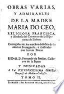 Obras varias y admirables de la ---