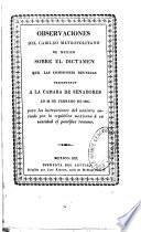 Observaciones del Cabildo metropolitano de México