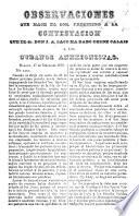 Observaciones que hace el Sor. F. á la contestacion que ... J. A. Saco ha dado ... á los Cubanos anexionistas