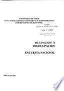Ocupación y desocupación