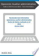 Libro Oposición Auxiliar Administrativo Galicia 2016 PROMOCIÓN INTERNA - Test informática