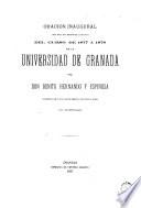 Oración inaugural