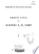 Orden civil de Alfonso X, El Sabio