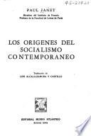 Orígenes del socialismo contemporáneo