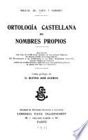 Ortologia castellana de nombres propios ...