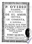 P. Ovidio Nasón De el remedio de el amor impuro