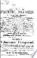 Pacific Record of Medicine and Pharmacy
