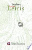 Para leer a Michel Leiris