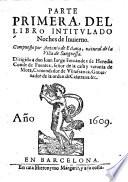 Parte primera del libro intitulado Noches de Invierno