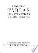 Pequeñas tablas de matemáticas y físicoquímica