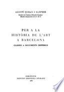 Per a la història de l'art a Barcelona