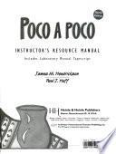Poco a Poco 4e Instructor Manual