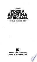 Poesía anónima africana