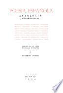 Poesía española, antología (contemporáneos)