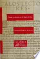 Poesía y edición en el Siglo de Oro